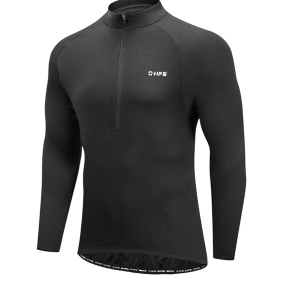 O·HFS Men's Cycling Jersey, Long Sleeve Bicycle Shirt, Reflective, Quick Dry 2XL - Picture 1 of 8